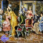 خرید تابلوفرش دستبافت بدرقه کاترین بافت سردرود از سایت تابلو فرش دستباف شکوری – کد 46