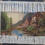 تابلو فرش دستباف طرح منظره رودخانه چالز